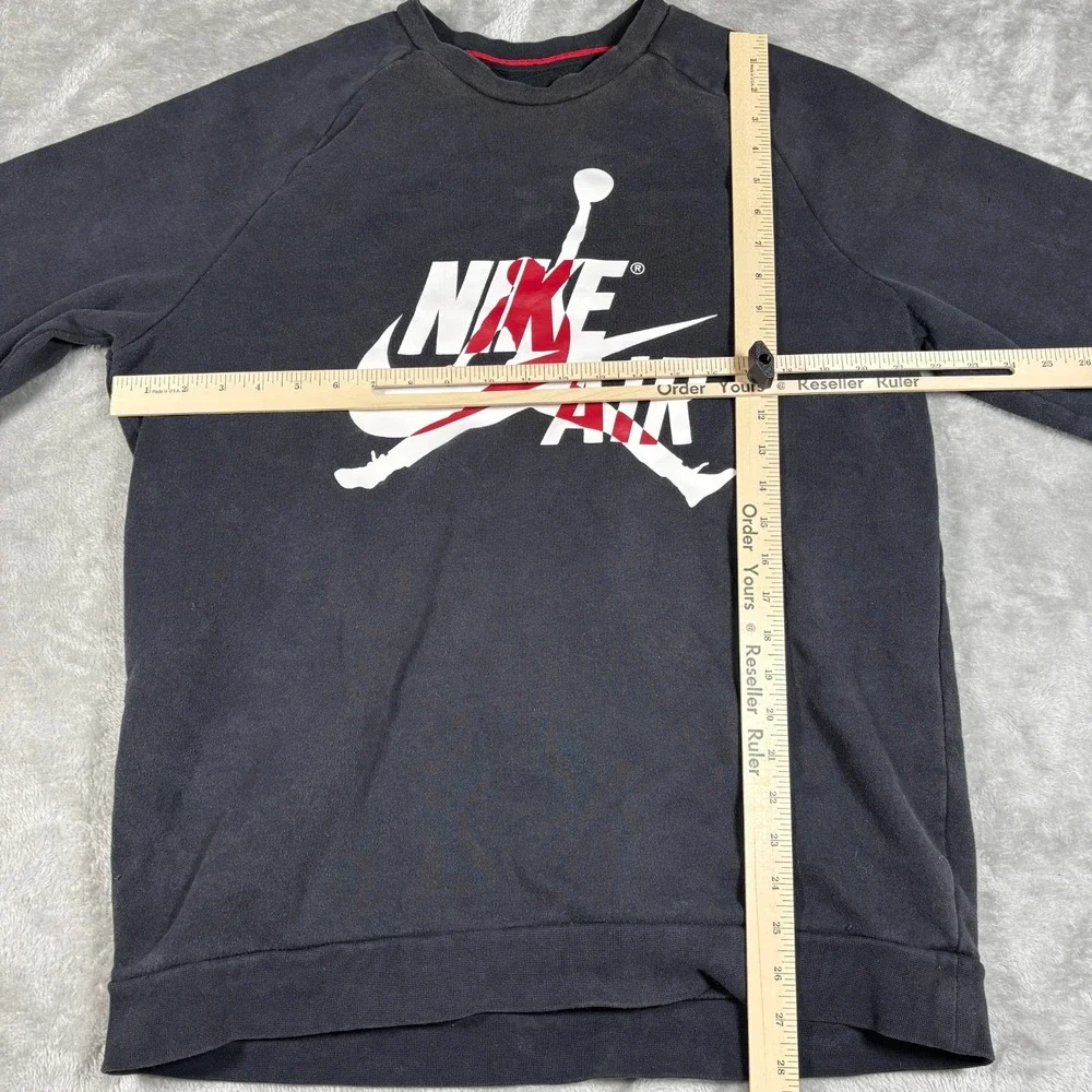 Air‎ Jordan Sweatshirt Men Large Black Pullover Crewneck Sweater Jumpman Air